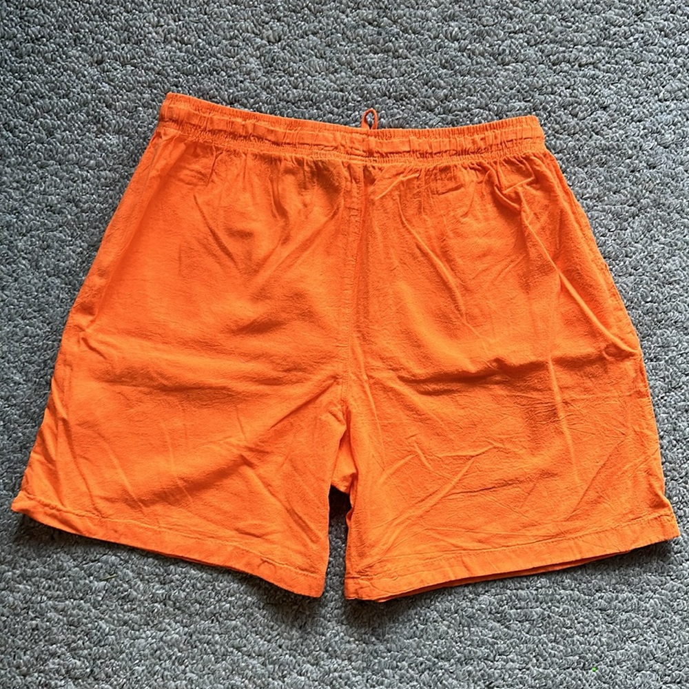 Like New Comfortable Drawstring Orange Shorts - image 5
